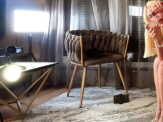 Perfect Body Big Boobs Big Ass Hot Beauty Gives the Impossible Handjob with Multiple Cumshots and Orgasms After Long Edging