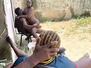 Friends Orgy Party - Amateur Gangbang with Big Ass Ebony Blowjob