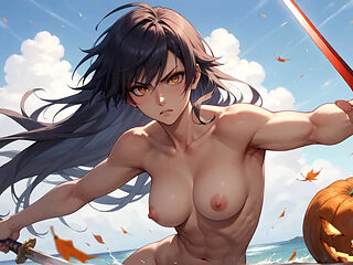 Pumpkin Glow & Blue Hair Solo Mug Seduction