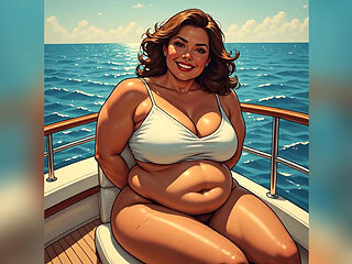 Hot Women Enjoying Yacht Ai Art