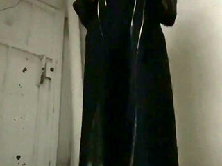 Slutty Muslim Arab Egyptian Wife Exhibiting Outdoors