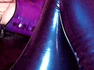 Eva Latex Leggins Footjob Fetish Big Ass Mistress Femdom Rubber BDSM