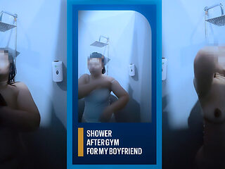 Showering at Gym Bathroom for My Lovely Boyfriend - Minokiiko