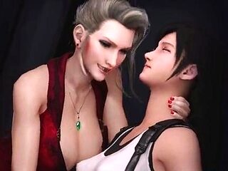 Scarlet x Tifa - Kissing loop