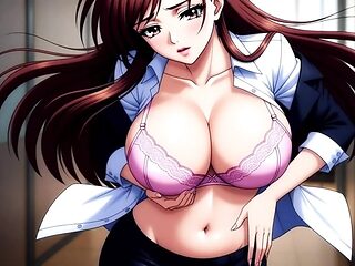 Anime girls present sensual designs in a sexy collection