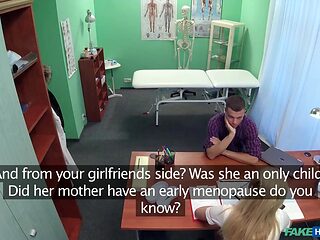 Naughty nurse gives a sloppy blowjob and takes it in the ass