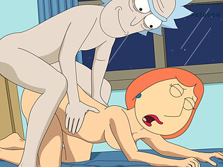 FULL VIDEO CROSSOVER Lois Riding CREAMPIE - Rick And Morty Family Guy