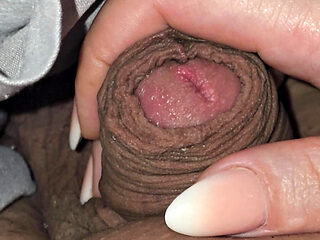 Step mom pulled out little step son dick without erection