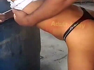 Picking up My Stepdad on the Terrace 100% Anal