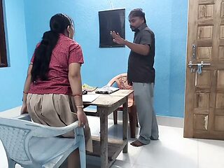 Desi indian 18 years old school girl sex with her teacher in class room, when teacher is studying, Desi Indian girl xxx video