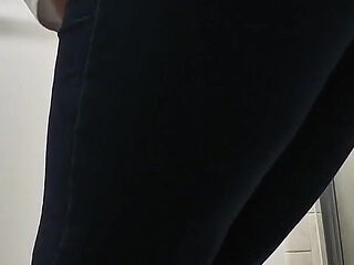 Bouncing Desperate for a Wee Pissing My Pants and in the Toilet