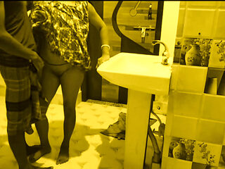 Desi hot Bhabi want young Devar hard dick in kitchen room.