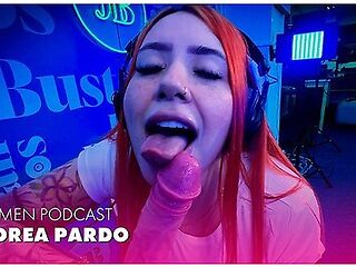 Andrea Pardo Cums Five Times in Juan Bustos’ Sex Machine Podcast