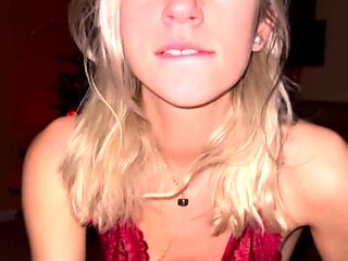 Young Slut Takes Her Step Bros Cock On Christmas Eve!