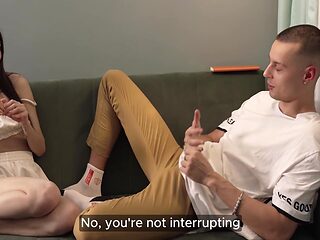 This Asian Bitch Spread Her Legs For A Rent Discount