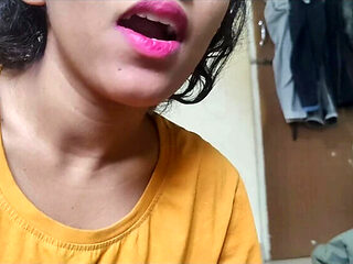 Pink Lips Telugu Teen Sister Brutal Face Fuck Cum in Mouth