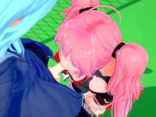 Milim craves Rimuru's cock in this slime parody