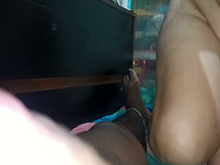 Picking up naughty girl in the living room