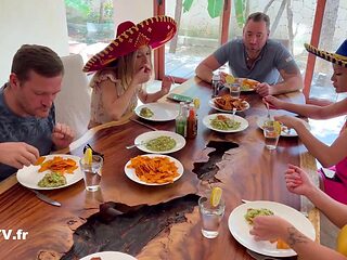 Rebecca Volpetti, Cherry Kiss, Tiffany Leiddi in Lesbian Mexican Orgy