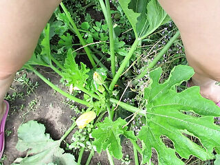 SexyAnka Pissing in Nature - Muscular Ukrainian MILF in Tan Pantyhose