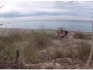 French Teacher Slut Blowjob Amateur On Nude Beach Public Front Stranger With Cumshot