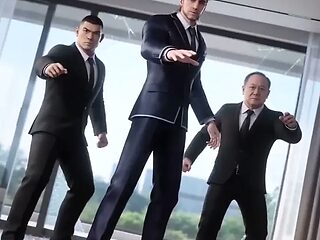 Secretary with a perfect body gets fucked in a cartoon movie