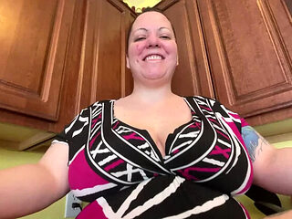 Nikki Sequoia Big Tits BBW Fucked Hard in Kitchen - Hairy Pussy HD