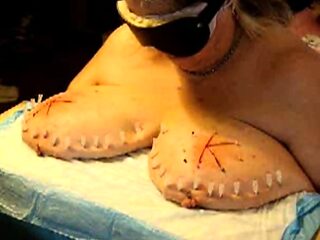 Big Boobed Blonde Masturbates With A Dildo In The Bathroom