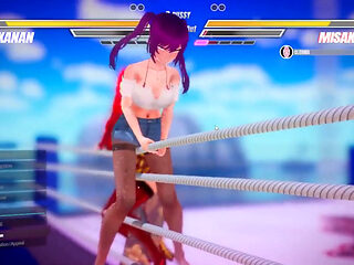 Lesbian Battle BDSM Hentai Game Ep.1 Readhead Lesbian Scissoring and Squirting Fight!