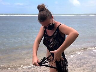 Оn the beach in a mesh