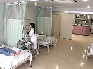 `A real angel!` I can't masturbate because of a broken bone and my dick is at the end of its patience! A beautiful nurse who couldn't see that and was driven by a sense of mission, gently put her hand on my dick.