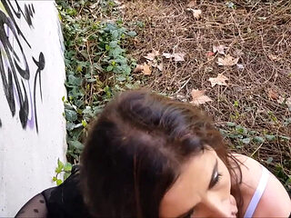 Outdoor POV Blowjob
