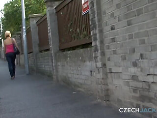 Czech Jacker 23: Bus Stop Bounty - the Blonde’s Tits Tease
