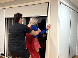 Supergirl Cosplay Cumshot