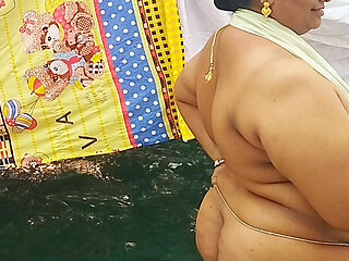 Traditional style in white Indian dressed cutie showing her sexy body, completely nude