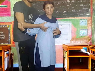 Desi School Girl's First Time with Teacher