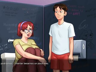 High School Babe Gets Fucked by Perverted Guy in Cartoon Fantasy
