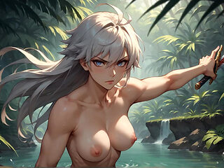 Jungle Tea Retreat: Solo Woman's Waterfall Soak