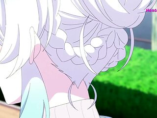 Hot Ringed Wife begs for more animatedanimeaction