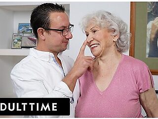 70-year-old Gilf Is Craving A Cock In Her Big Hairy Pussy!