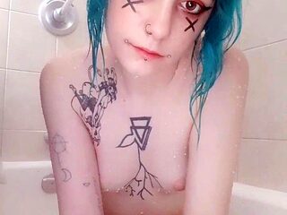 angelanarchy shower time fun