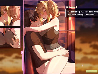 Hentai Game - Summer Clover - Ferris Wheel Sex - Fucking the Blonde on the Ferris Wheel