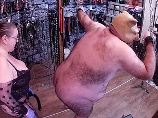 Part 3:- Satana's Piggy Is Back in Town for Some Play Time with Domina Satana!