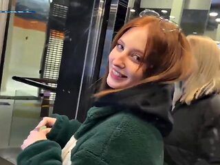 Double Blowjob In the Car Before Real Sex At a Public Cinema