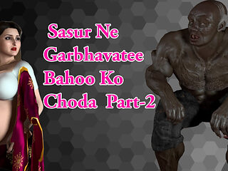 Pregnant Savita Bahu and Big Black Sasur in Breast Milk Fetish Part-2