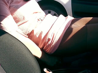 Changing Torn Pantyhose for Black Stockings