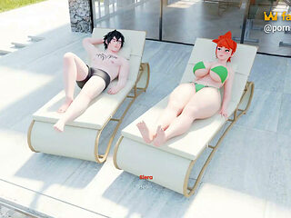 Hot Poolside Romance with Siera - Mansion Days - Part 5 - Brim - by Porn Game 4u