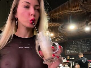 Ride with friends in car topless. They play with my boobs