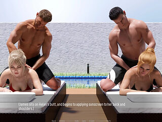 Shared Desire: Sexy Hot Wives in Bikini by the Pool - Episode 10