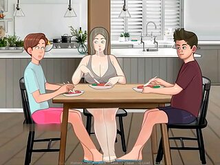 Big boobs, kitchen fuck, sloppy bj